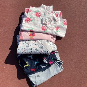 girls night gown pajamas - quantity of 5